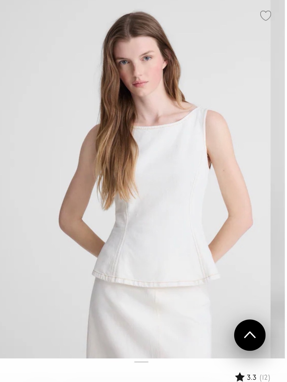 Madewell Denim Sleeveless Shell